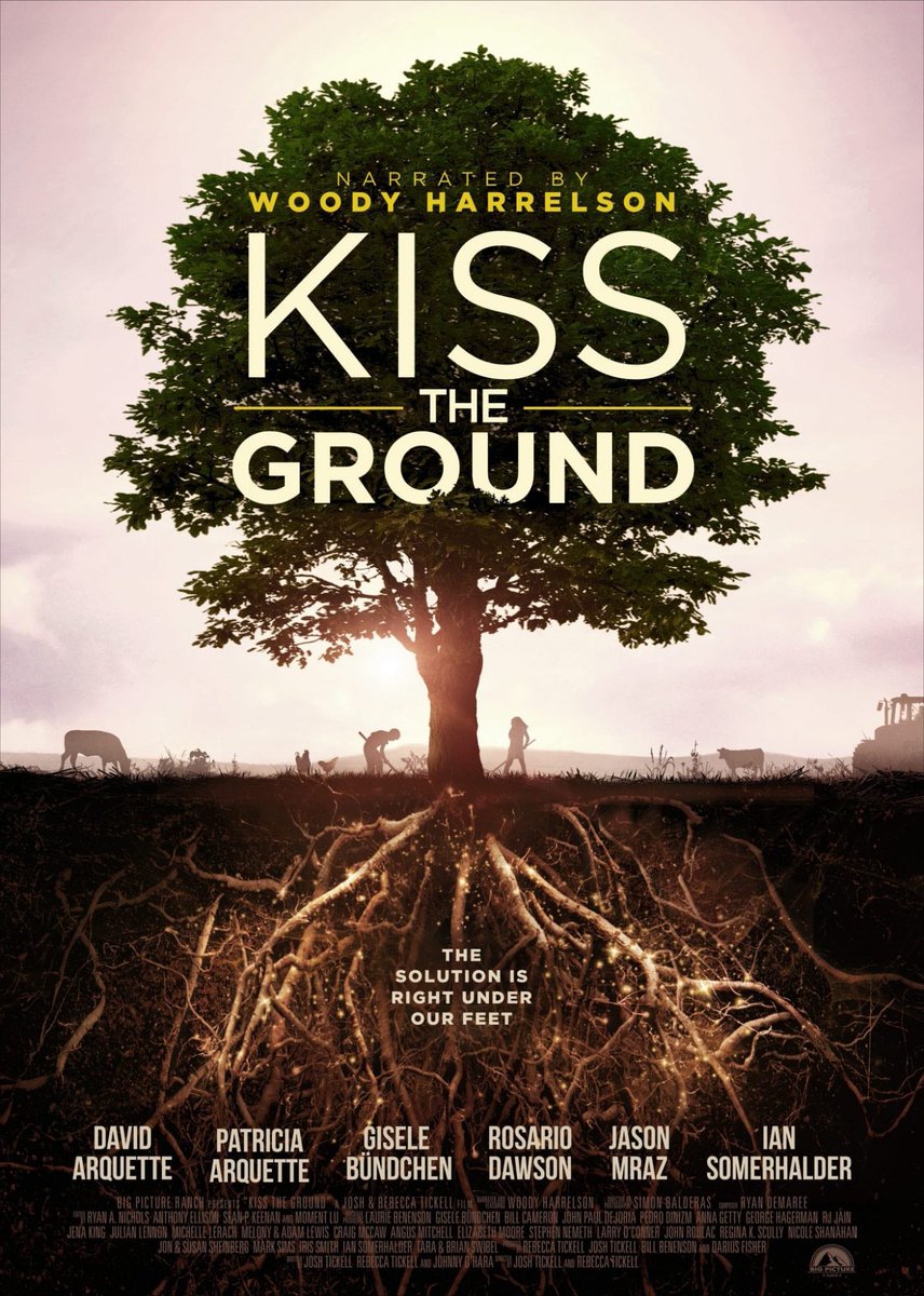 KazTasman's tweet photo. Just watched #KisstheGround. Includes brilliant, simple, achievable solutions. 100% reccomend. #SDG15 https://t.co/LL2hMQIgLj