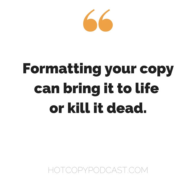 [FLASHBACK] E31 Why copy formatting is SO important.
 >> hotcopypodcast.com/podcast-31-cop…

#copywriting #copywriter #podcast