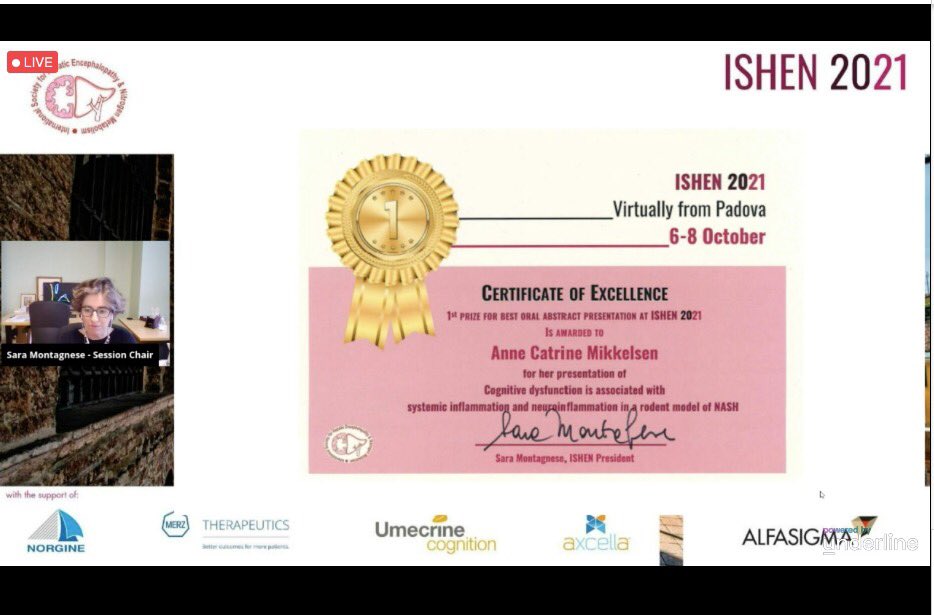 Department of Hepatology and Gastroenterology, AUH (@hepgas) on Twitter photo Big applause to <a href="/HepGas/">Department of Hepatology and Gastroenterology, AUH</a> PhD Fellow <a href="/DaugaardAC/">Anne Catrine Daugaard Mikkelsen</a> for winning best oral presentation at #ISHEN2021 🥇 Big applause to <a href="/HepGas/">Department of Hepatology and Gastroenterology, AUH</a> PhD Fellow <a href="/DaugaardAC/">Anne Catrine Daugaard Mikkelsen</a> for winning best oral presentation at #ISHEN2021 🥇
