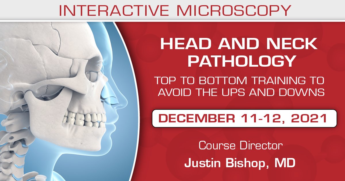 USCAP (@theuscap) on Twitter photo USCAP is excited to welcome <a href="/ENTpathology/">J. Bish</a> <a href="/LisaRooperMD/">Lisa Rooper</a> <a href="/HeadandNeckPath/">Lester Thompson</a> and Dr. James S. Lewis Jr. as faculty this December for an outstanding Head and Neck Pathology course. Make your plans to be here: xcdsystem.com/uscap/program/… USCAP is excited to welcome <a href="/ENTpathology/">J. Bish</a> <a href="/LisaRooperMD/">Lisa Rooper</a> <a href="/HeadandNeckPath/">Lester Thompson</a> and Dr. James S. Lewis Jr. as faculty this December for an outstanding Head and Neck Pathology course. Make your plans to be here: xcdsystem.com/uscap/program/…