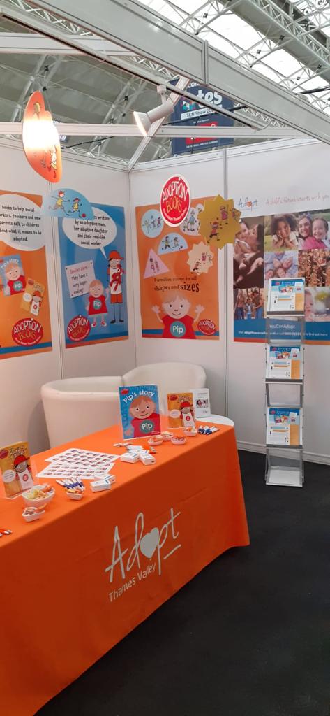 AdoptTValley's tweet photo. We've been at the #tesSENshow today, and will be back tomorrow at stand 231. Please come &amp; visit us to learn all about how #YouCanAdopt😊

We'd love to show you our new book also. Introducing... Pip &amp; Zaz👇

https://t.co/a0Iv9wEXwx 

#Adopt #Adoption #AdoptionInformation https://t.co/UZMD7VYqud
