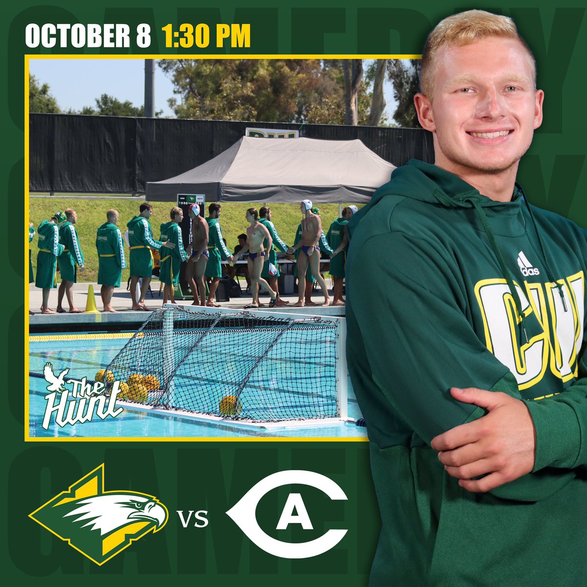 cuigoldeneagles's tweet photo. Gameday! Eagles take on #9 UC Davis in a CUI The Hunt event at Woollett 🤽‍♂️ #CUIMWP 

🆚 @ucdavisaggies 
⏰ 1:30 PM
📍 Irvine, CA
🖥 https://t.co/dsFyTFjroM
📊 https://t.co/pjNpIXz4wx https://t.co/E1oJTka1ut