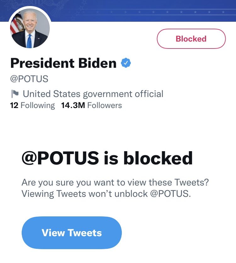 1984BeFree's tweet photo. I am done listening to this twat #BlockPotus #BeFree #MassNonCompliance https://t.co/B37UjZXNX0