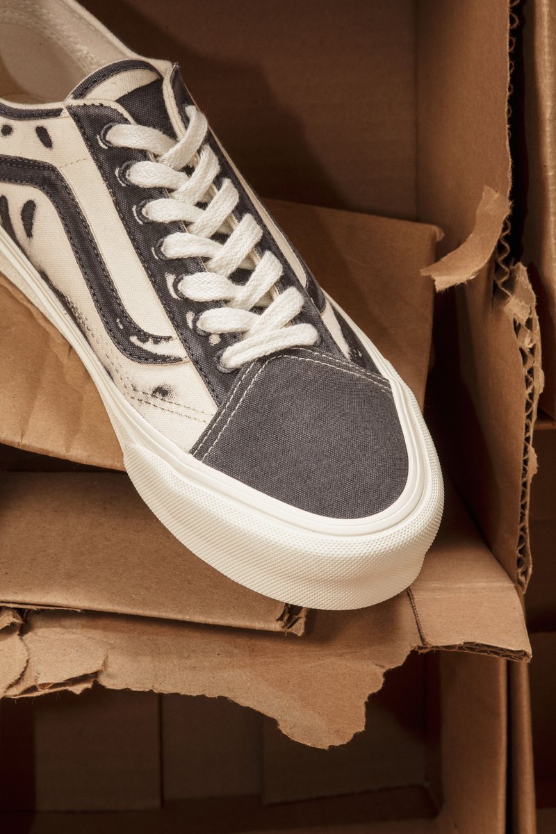 Vans's tweet photo. This season, we reimagined three of our most iconic silhouettes in a nod to the responsibility we all have to protect the environment for future generations. Take a closer look at the Vans Eco Theory collection, available now at https://t.co/GGXYdxYkRd https://t.co/t0ilbITA1J