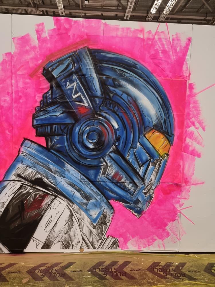 dead_doll13's tweet image. @xboxuk @aarongreenberg @XboxP3 @XboxGamePass  @SNUB23 absolutely killing it on day 1 of painting at @EGX