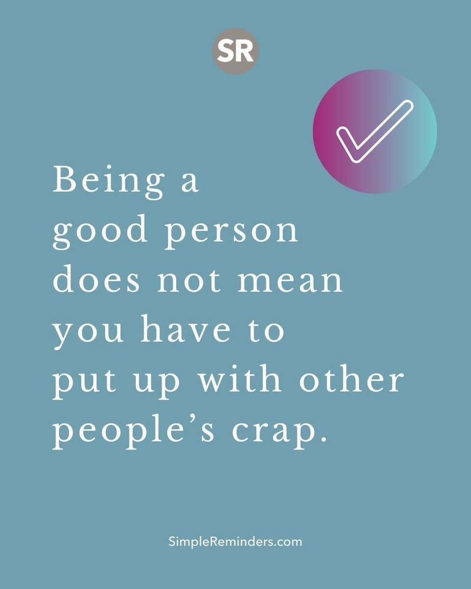 McGill Media (@gomcgillmedia) on Twitter photo Being a good person does not mean you have to put up with other people’s crap.
<a href="/SimpleReminders/">Simple Reminders</a> <a href="/BryantMcGill/">Bryant McGill</a> <a href="/JenniMcGill_/">Jenni Young McGill</a>
#simplereminders #quotes #quoteoftheday #life #toxicpeople #negativity #family #friends #notsupportive #drama #badperson #codependent Being a good person does not mean you have to put up with other people’s crap.
<a href="/SimpleReminders/">Simple Reminders</a> <a href="/BryantMcGill/">Bryant McGill</a> <a href="/JenniMcGill_/">Jenni Young McGill</a>
#simplereminders #quotes #quoteoftheday #life #toxicpeople #negativity #family #friends #notsupportive #drama #badperson #codependent