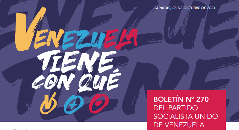 PartidoPSUV's tweet photo. 💛💙❤

¡VENEZUELA TIENE CON QUÉ! 

💛💙❤

Aquí te dejamos la edición Nº 270 de nuestro #BoletínInformativo ---->>> Descarga, lee y comparte: https://t.co/JlxPLV4uuL

¡Está imperdible! 

@NicolasMaduro 
@eduardopiate2 https://t.co/FN9TAlhnkR