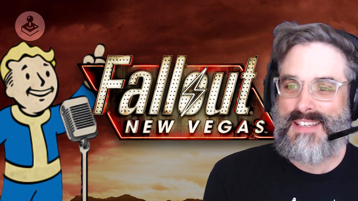 StoryModeOn's tweet photo. New video examines how the designers created the ultimate feeling of freedom in Fallout: New Vegas. Featuring @jesawyer! 🎮👉https://t.co/m5hPVnGsdL  #Fallout #FalloutNewVegas https://t.co/NaE4lDRtrk