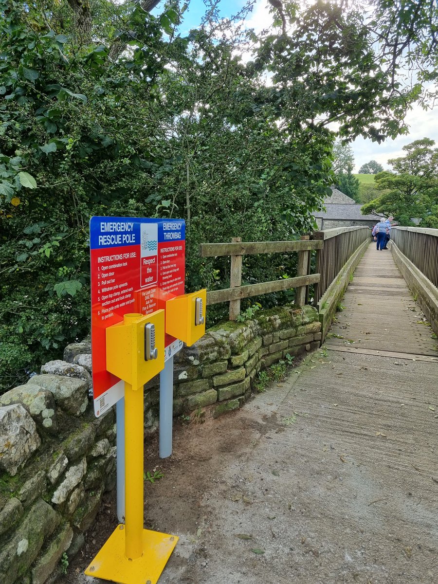 After months of planning and applying for funding. Our #watersafety signs have been installed at #Grassington and #lintonfalls 
With help from <a href="/yorkshire_dales/">Yorkshire Dales National Park</a> ranger Rob. 
With the grand unveiling day this Monday 
<a href="/NorthYorksFire/">North Yorkshire Fire & Rescue Service</a> 
<a href="/CravenCouncil/">Craven Council</a>  
<a href="/NYorksPolice/">North Yorkshire Police</a>
<a href="/ReachandRescue/">Reach and Rescue Ltd</a>