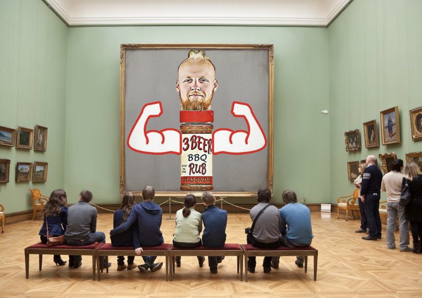 3beerrub's tweet image. “The Art of Grilling.” Support BECK20 at checkout. 3beerrub.com