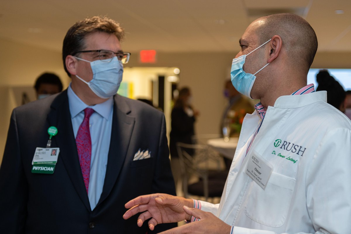 RushOakPark's tweet photo. Rush Oak Park Hospital President and CEO Dino Rumoro, DO, MPH, met with community members and other Rush leaders at a welcome event on Wednesday. Rumoro shared his vision for the hospital, including new technology, renovations and repurposing of existing space. https://t.co/DC9zkbS8Rd