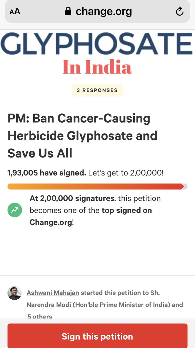 👍👌 @nstomar sir right peron to advise on presticide is at your left side Dr. @ashwani_mahajan .
Swadeshi Jagaran manch fighting against #Monsento #glyphosate since years.
#Glyphosatecausecancer & many countries have Banned .