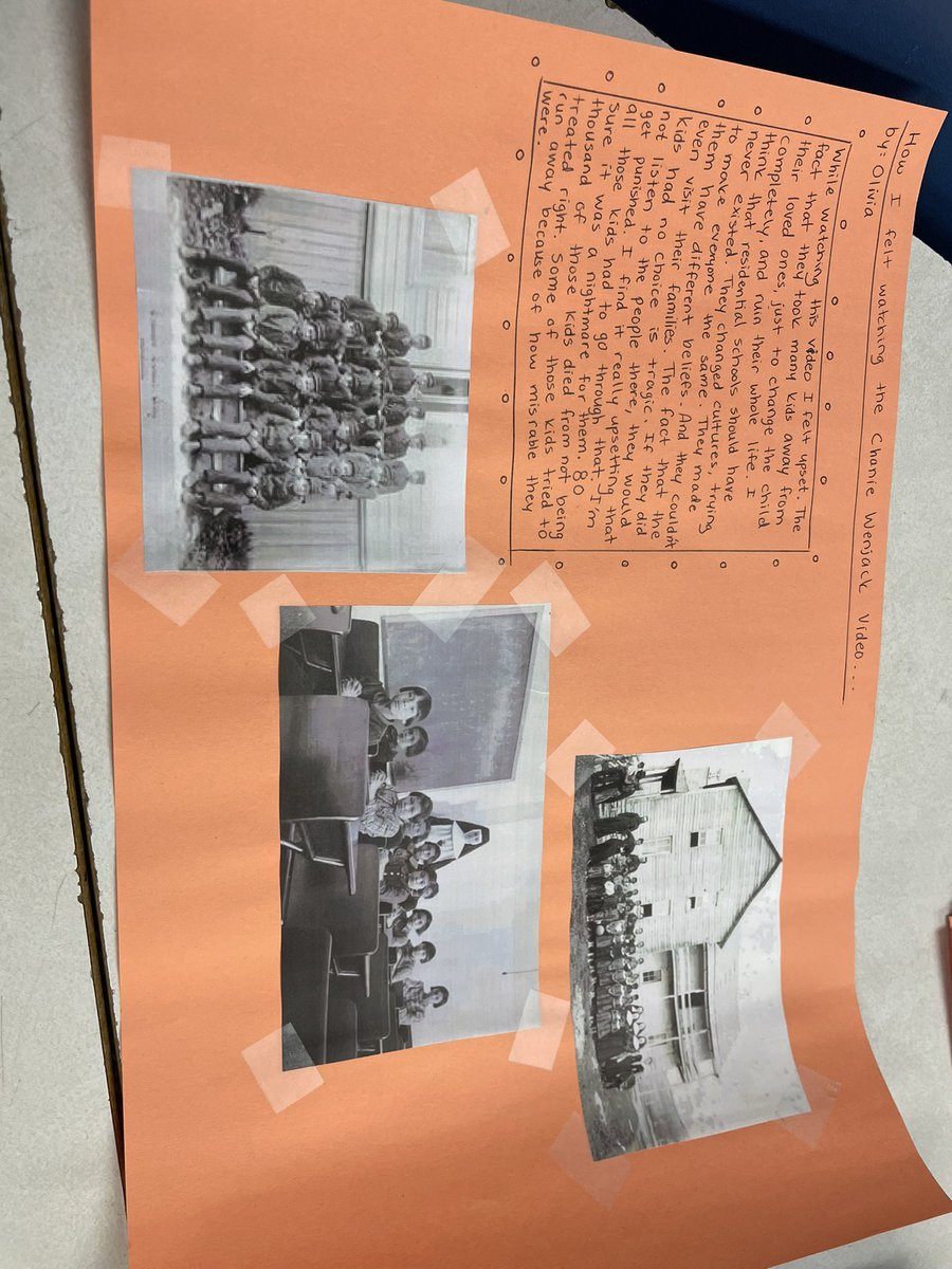 MissKKyle's tweet photo. Extending our learning from last week, R7/8A wanted to learn more about Chanie Wenjack. Their reactions were both thoughtful and insightful. Great work! @OCDSB @HenryLarsenE https://t.co/4mEt8FyA1f