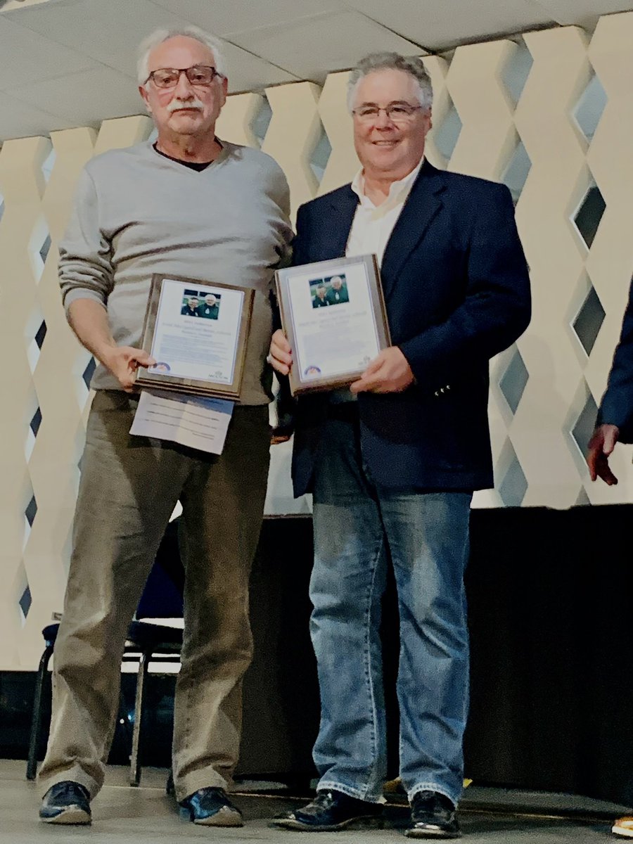 cmccrystal's tweet photo. Really fun night inducting @FrankMcCrystal and Bernie Schmidt into the Regina Sports HOF! Was so nice to see so many familiar faces again. Had been way too long! @pattischmidt1 @EdBankowski @ReginaSportsHF https://t.co/xc0qPTU1jv