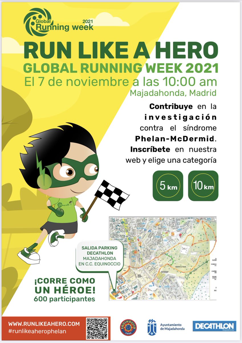 EAPorta's tweet photo. ¿Te gusta correr? ¿Quieres colaborar? ¿Estás en Madrid el 7 de noviembre? Más info: https://t.co/O1IlPWWFk5 @colesafamadrid me ayudáis a difundir #runlikeahero #sindromephelan https://t.co/HHWQaUf1Gp