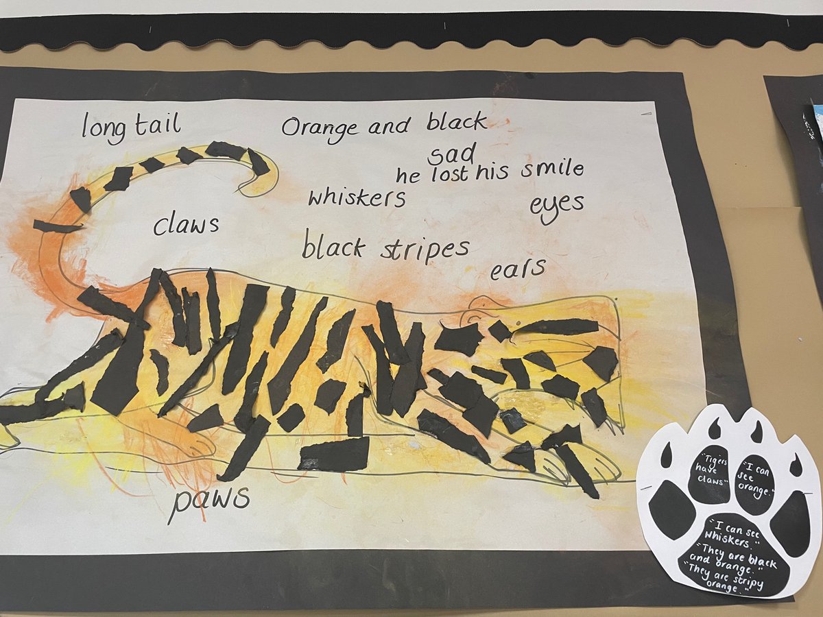 lakelandsprima1's tweet image. 1/2 Reception pupils have been reading Augustus And His Smile by @catherinerayner - we are so proud of the vocabulary they have used and the artwork they created #EYFS #EYFSwriting @clpe1