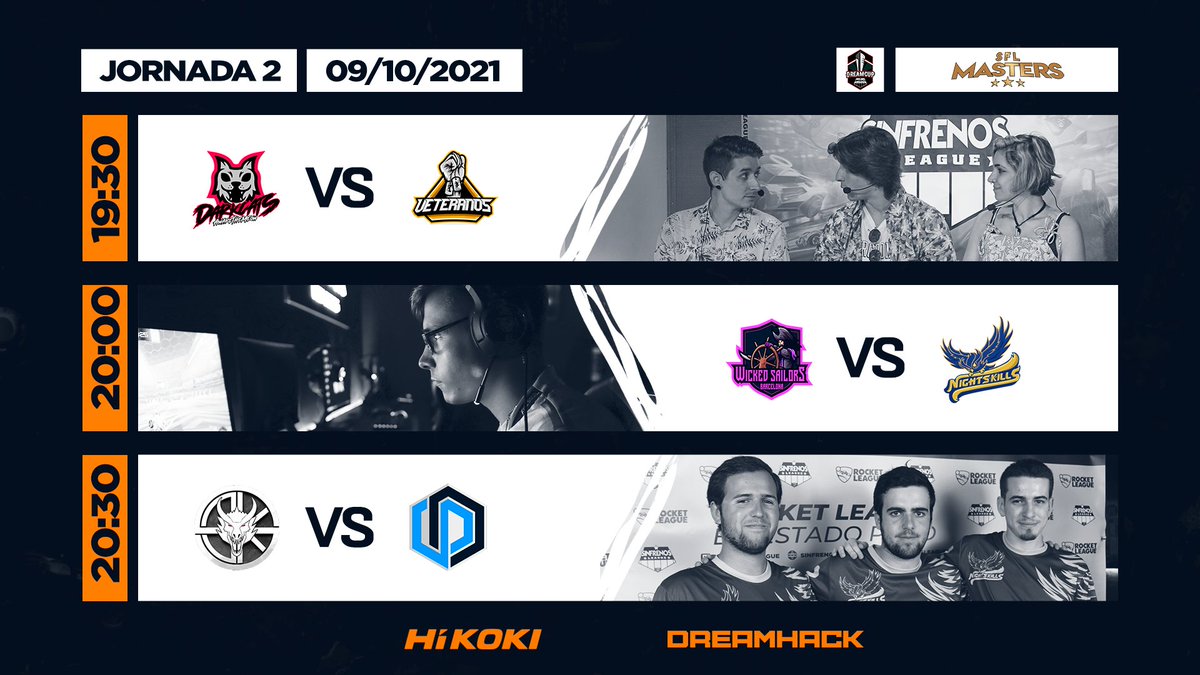 🌋JORNADA 2 #SFLMasters7🌋

🎙️<a href="/Dyr0n_RL/">Dyr0n</a> &amp; <a href="/craxe200/">Kike "Craxe" Estaire</a> 
📺twitch.tv/dreamhackspain

#SomosSFL⚽️🚗
Powered by <a href="/HiKOKIToolsES/">HiKOKI Power Tools Ibérica S.A.</a> &amp; #NakedAndSated