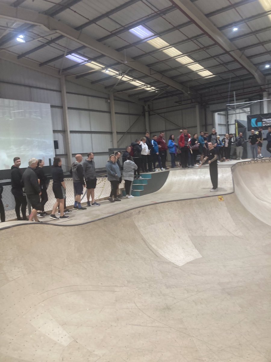 Another fantastic PE leads day thanks to <a href="/SportMattersDG/">Dean Gilmore</a> and <a href="/ElaineG10316712/">Elaine Gilmore</a> . Amazing day as always. Was great to take a look around <a href="/graystoneASA/">GRAYSTONE</a> , we will definitely be returning with children from River View this year to take part in some action sports 🛴 🛹