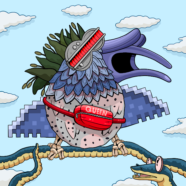 DirtybirdArt's tweet photo. Our team queen @FannypackFilms scored this party bird on secondary and she needs your help naming her bird! send names #DFC #birdsflocktogether https://t.co/FZLwz1W7ch