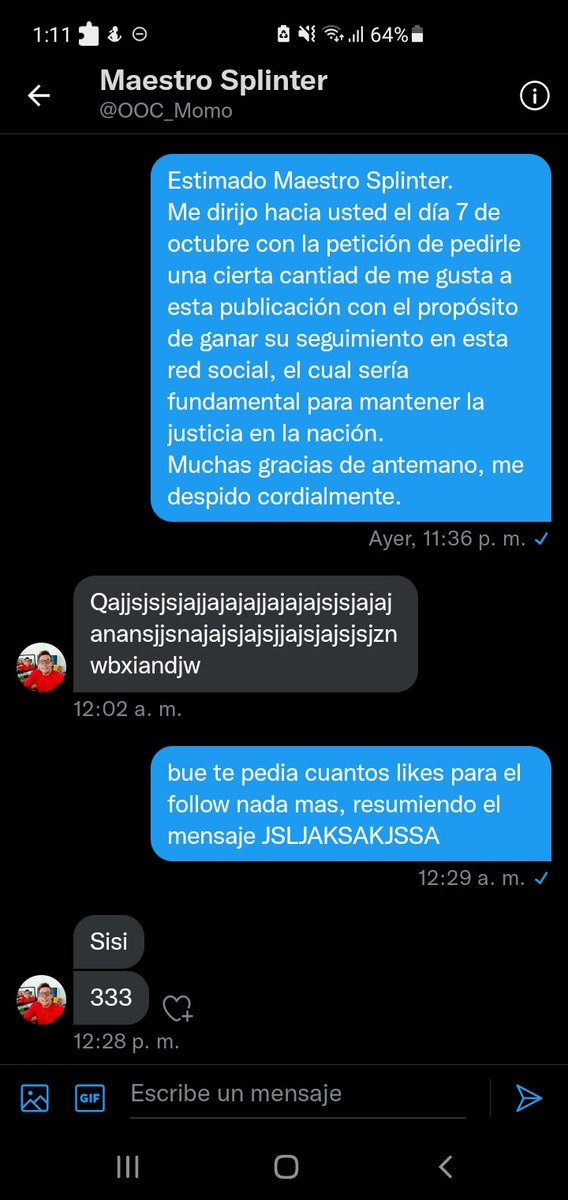 JuezSplinter's tweet image. Como se puede notar no se entendió muy bien mi mensaje en un principio, pero hoy por la nación, mañana por ustedes. 🙏🏻🙏🏻🙏🏻 @OOC_Momo