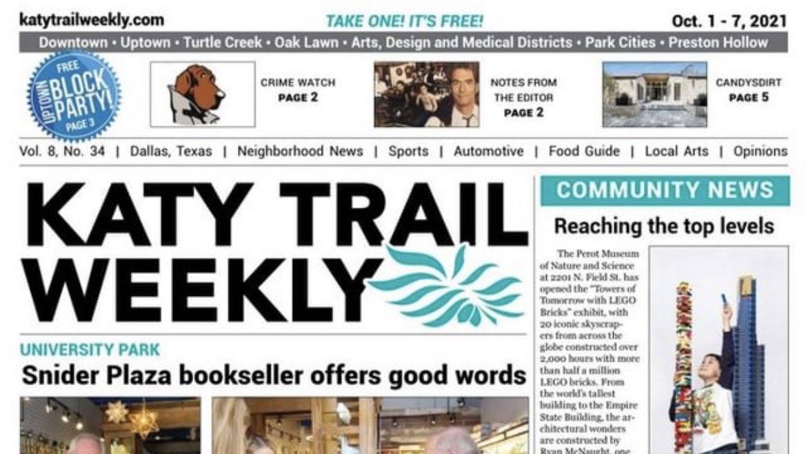 dallasbartendr's tweet photo. Looking for work? @KatyTrailWeekly is hiring! https://t.co/YzeqNXCx17