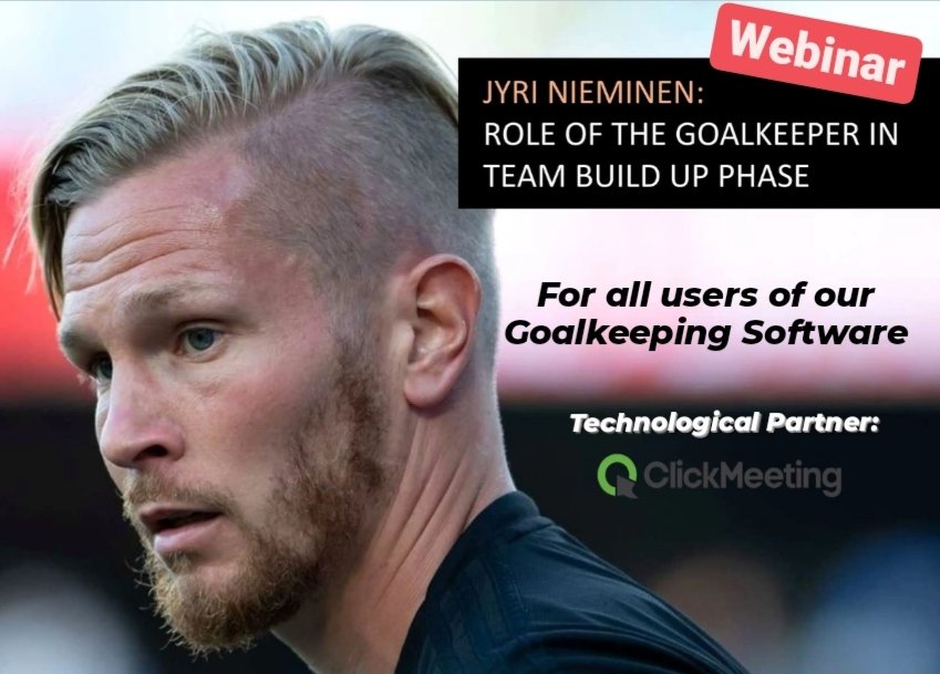 goalkeepdevelop's tweet photo. 🥁For our software members: access to this webinar of Jyri Nieminen in @clickmeeting! 💻👏🏼

❓How to get a member and benefit from our weekly news?
➡️ Get our Goalkeeping Software: https://t.co/3nt2eXgguS

@Jyrinieminen1
#webinar #clickmeeting #goalkeeper #keeper #goalkeeping https://t.co/3MF6BxIKxo