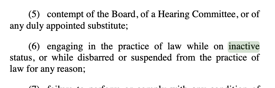 AK_cases_bot's tweet photo. @gavin_kentch @tomhewittnews An EA is an "inactive" attorney not "otherwise engaged in the practice of law," which means to "hold[] oneself out as an attorney or lawyer authorized to practice law." It's at best ambiguous whether Rule 43.2 allows an EA to hold themselves out as a lawyer w/o violating Rule 15 https://t.co/ODDOK0D4hY
