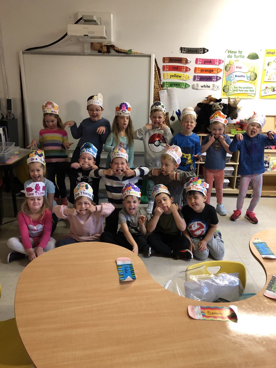 Happy Thanksgiving from the best kindergarteners!🙏🦃⁦<a href="/SFOAschool/">St.Francis of Assisi School</a>⁩