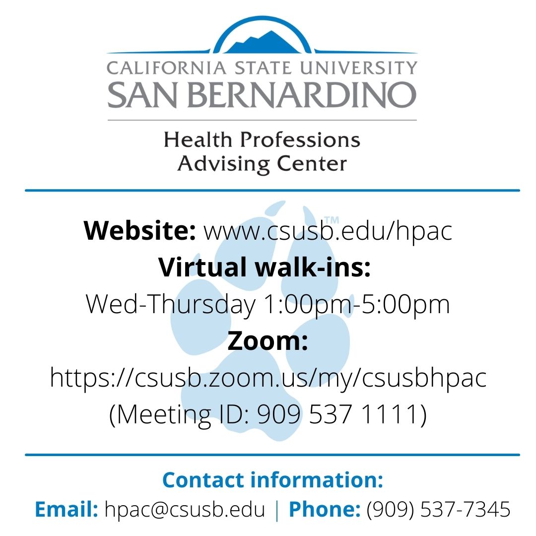 Virtual walk-ins are available! Connect with HPAC to explore your career goals in healthcare! Walk-ins are open to alumni, community college, high school students!