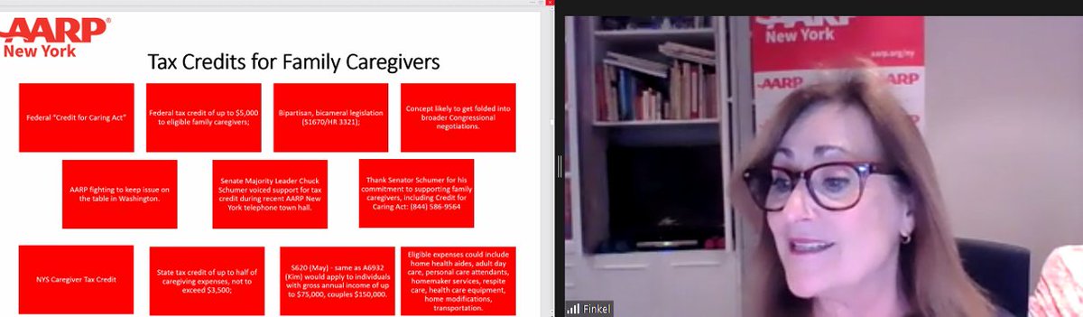 AARPNY's tweet photo. At @NYSCRC “Caregiving &amp; Respite Sustainability Summit,” @BethNY outlines #AARPNY’s support for bipartisan federal #CreditForCaring Act, which would provide badly-needed tax credits to family #caregivers to help offset their out-of-pocket caregiving expenses - $7,200+/yr on avg. https://t.co/BlCpj8CWOo