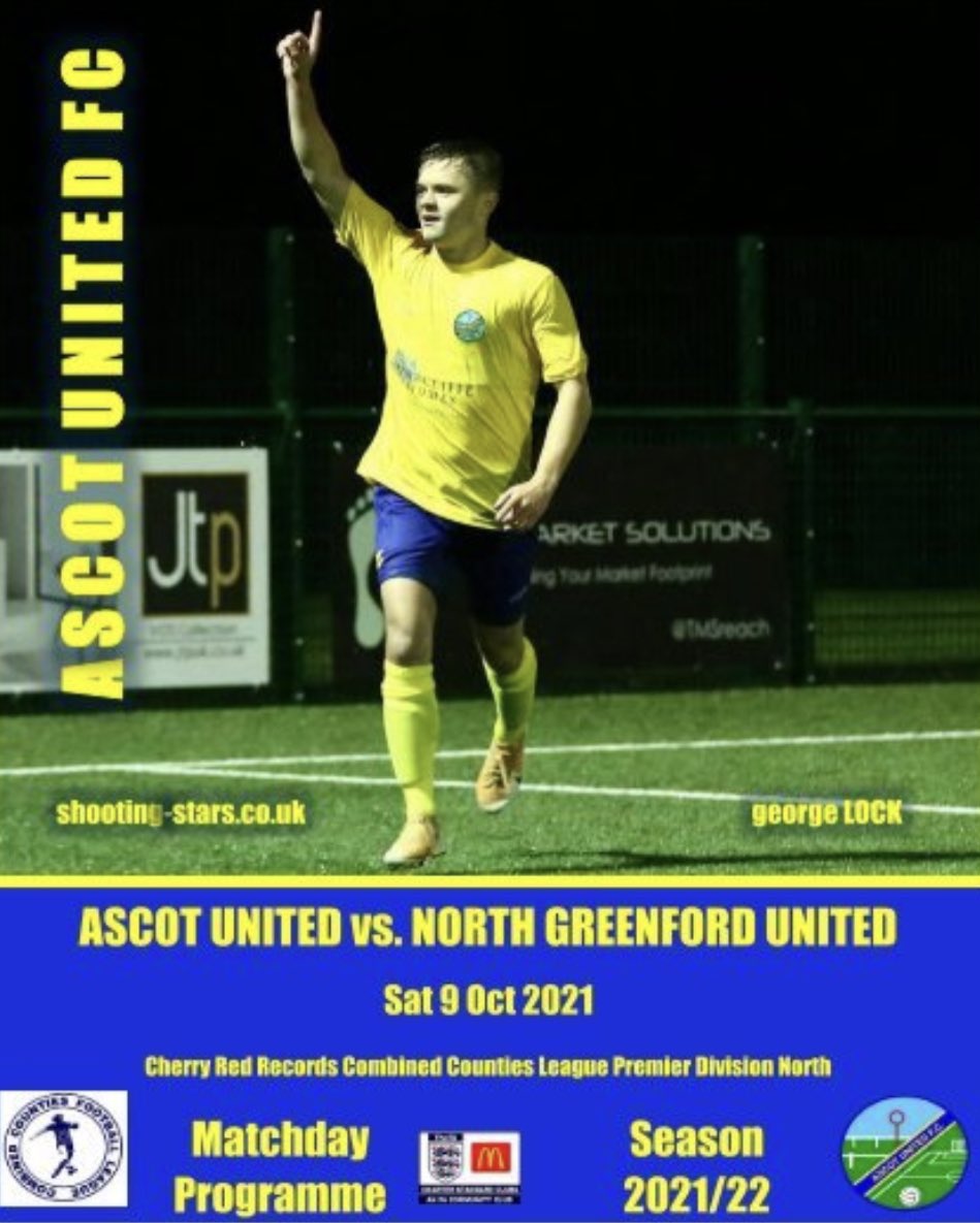 Should be a cracking game Saturday for @AscotUnitedFC v @NGUfootballclub Can @GeorgeLock28 get yet another Goal and celebrate perfectly once again just in front of the @TMSreach Advert ? (Owe you a 🍺 Locky!😎) yumpu.com/en/document/re…