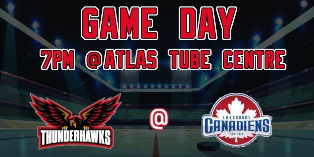 On the Road again off to Lakeshore today. Let’s Go Hawks <a href="/WallaceburgJrC/">Wallaceburg Thunderhawks</a>