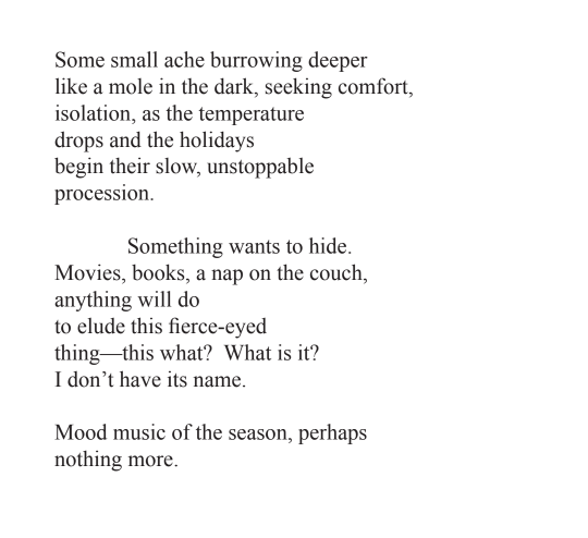 Today we are sharing Maxima Khan's poem "Autumn Blues" from SLANT Issue #22 (Summer 2008). Check out the link to learn more about Maxima and her work: maximakahn.com/about/

Have a great weekend, everyone! 

#poetry
#WritingCommunity 
#Autumn