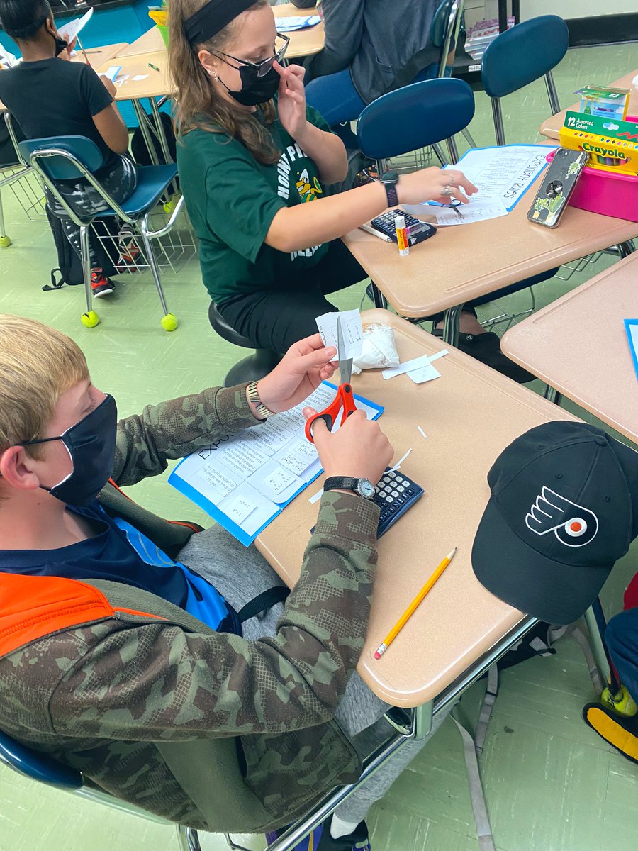 ms_pellicciotti's tweet photo. Today each student made a foldable for the Laws of Exponents with definitions and examples! These are a great reference for students to use as they work through problems😁 #iteachmath #lawsofexponents #foldable #pemberton #hfms #participation #classroomengagement https://t.co/1joxwKYuN3