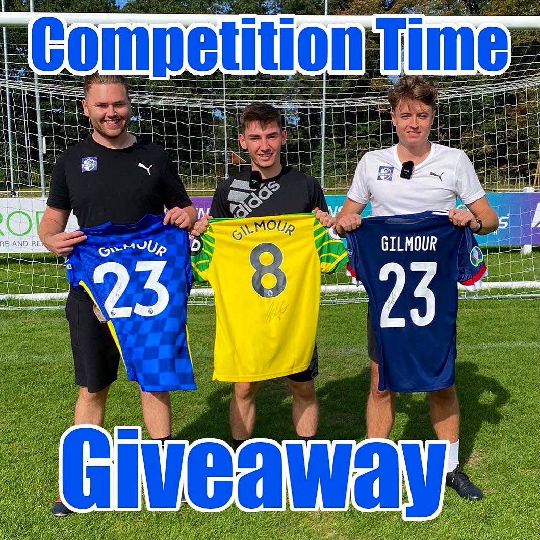 BeyondTheBallYT's tweet photo. COMPETITION TIME 🤩

To Win x1 @billygilmourrr signed: 

Chelsea (H)-21/22 👕 

Norwich City (H) 21/22 🔰 

Scotland (H)🏴󠁧󠁢󠁳󠁣󠁴󠁿

Step 1 - Follow these 3 accounts:

@BeyondTheBallYT
@BasherWatts
@JordanCantwell

Step 2 - RT this tweet

Step 3 - Comment which shirt you would like to win https://t.co/hZvNYHdH2c