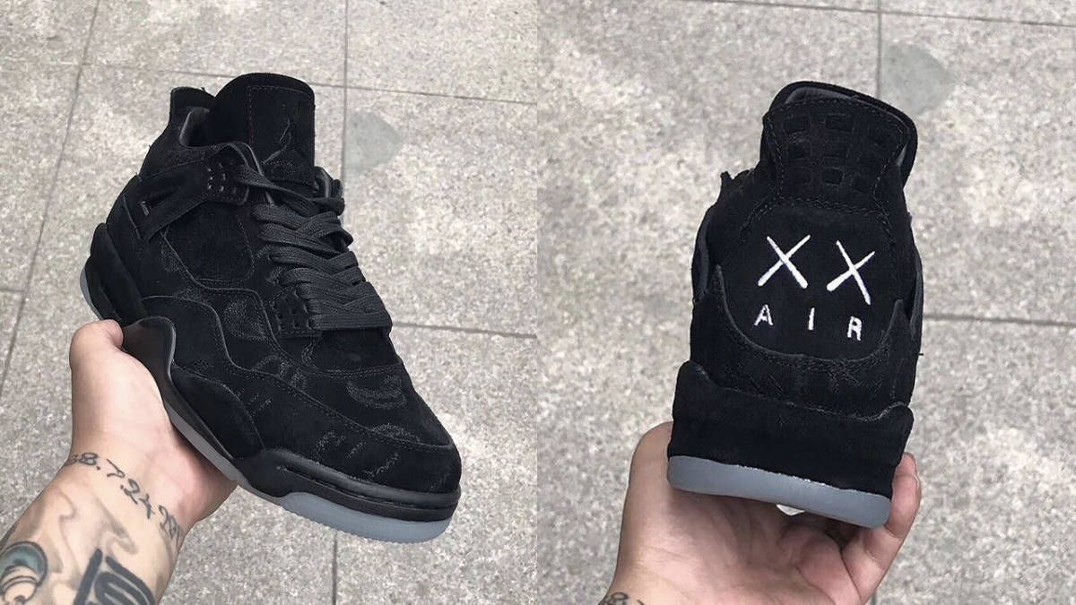 thesolesupplier's tweet photo. The KAWS x Air Jordan 4 "Looksee" is pretty close to perfection ✖️✖️

CLOSER LOOK: https://t.co/EmHyfAwmv6 https://t.co/dN1jUM9gOD