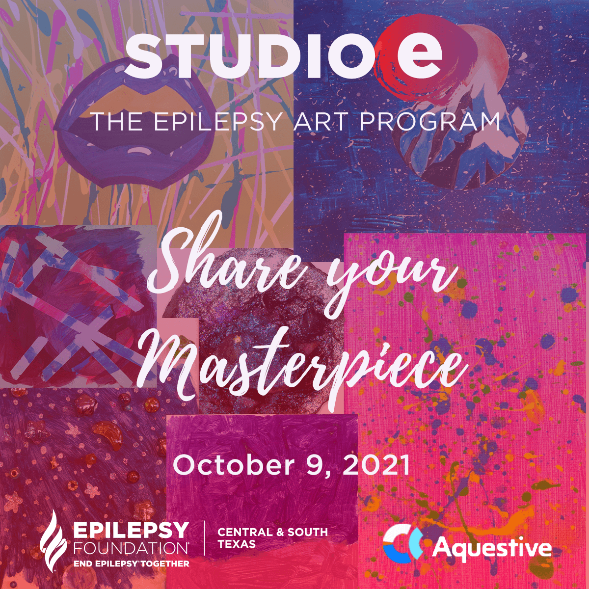 EFCST's tweet photo. This Saturday, October 9th, will be the Studio e Art Show! 

Choose a painting you would like to share with the class and tell your stories to others! We are excited to see what you have come up with! 
https://t.co/ebHjq61r32

Youth: 11-12 PM
Adult: 1-2 PM

#studioe #epilepsy https://t.co/LKjbxk0bT8