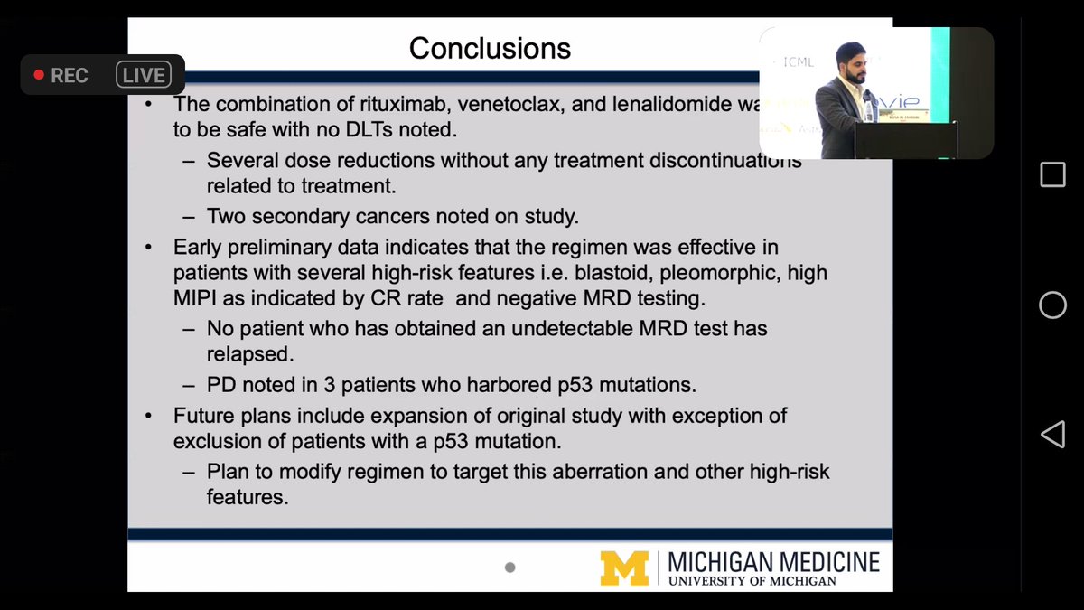 SSBMT's tweet photo. Musa Alzahrani presenting the abstract of combination of venetoclax, Lenalidomide and Rituximab in newly diagnosed mantle cell #lymphoma
#icml2021 #16ICML #ICML16 #ssbmt #lymsm
#SaudiHematology 21
#SaudiLymphoma 21
#Saudi_Lymphoma_Group https://t.co/6MZCAuZOrc