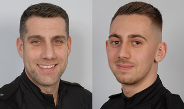 These two officers have been nominated for a national #PoliceBravery after they prevented woman, and possibly other members of the public, from being robbed at gun-point. polfed.org/events/bravery… #AmazingWork