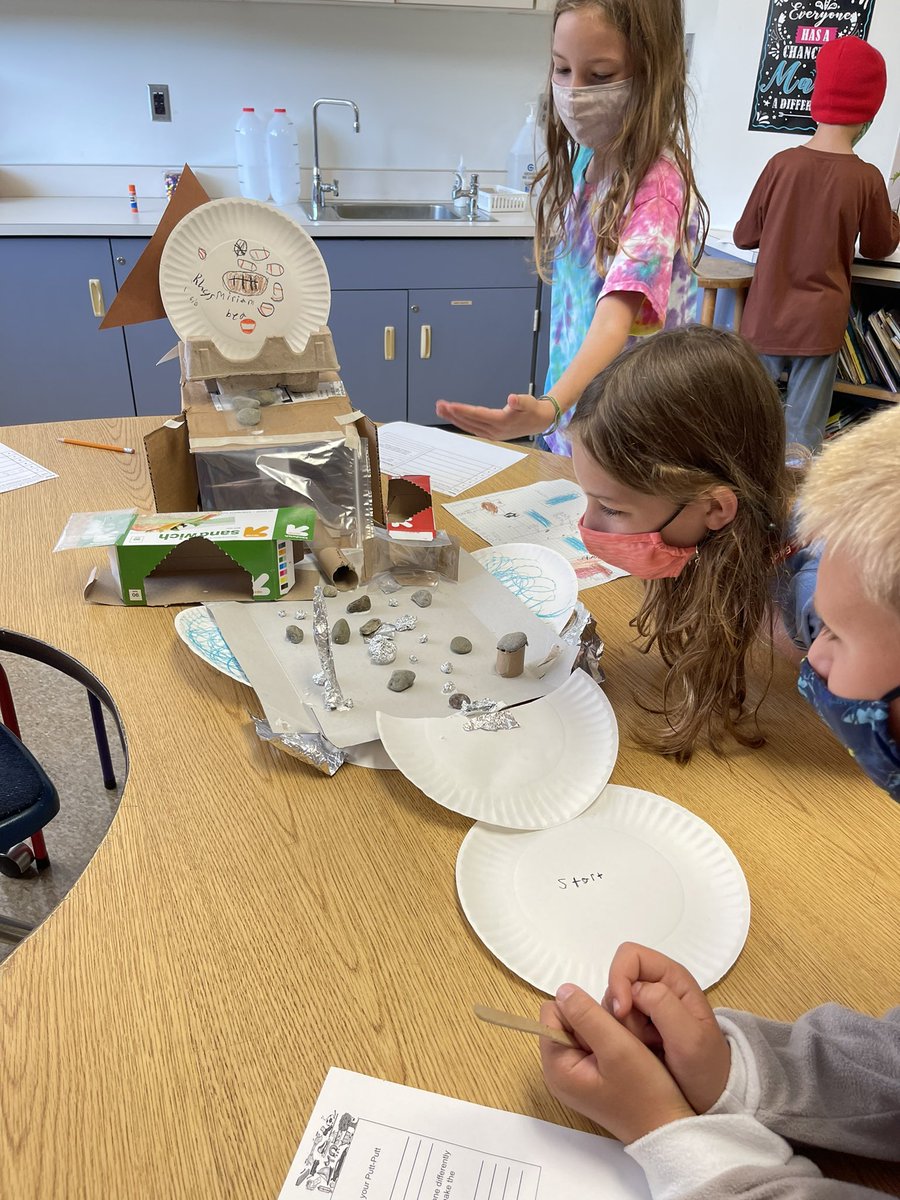 iTeach_3rd's tweet photo. 3rd graders put their knowledge of Forces to the test with our very own Putt-Putt golf course! Mrs. Kennedy even used just enough force to sink a hole-in-one! https://t.co/N1P85BxVZs