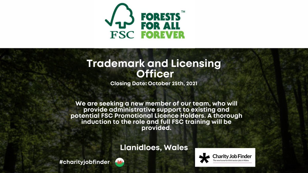 charityjobfindr's tweet photo. New Job Alert 📢! .@FSCUK has an exciting new job available. They are looking to recruit a Trademark and Licensing Officer! Have you got good attention to detail? Are you committed? If this sounds like you please visit https://t.co/IsWCmAPWwR!

#charityjobfinder @JCPinWestWales https://t.co/rEl94GxthR
