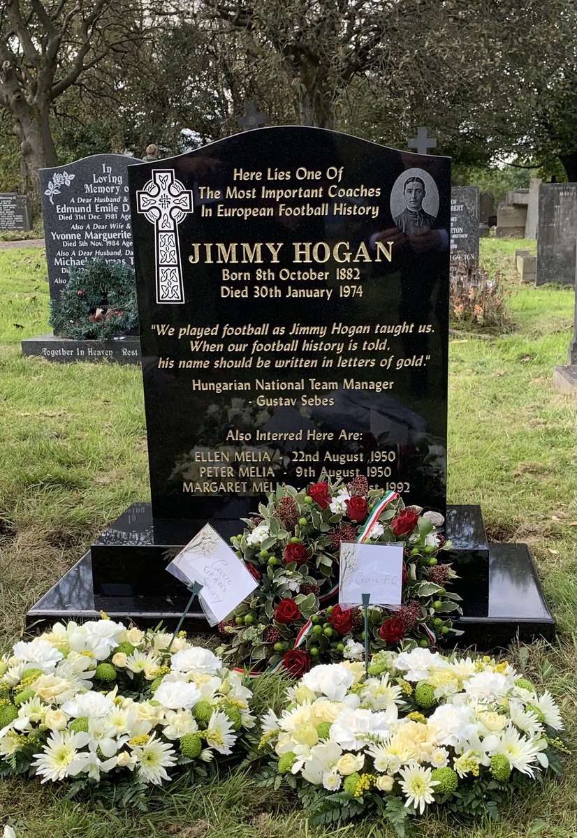 Brian Little on Twitter: "A visit to Burnley today .. where a new Headstone was Unveiled for Former Aston Villa Manager, Burnley Player and Legendary Hungarian Coach..Jimmy Hogan.. https://t.co/gqeB7oSS4k" / Twitter