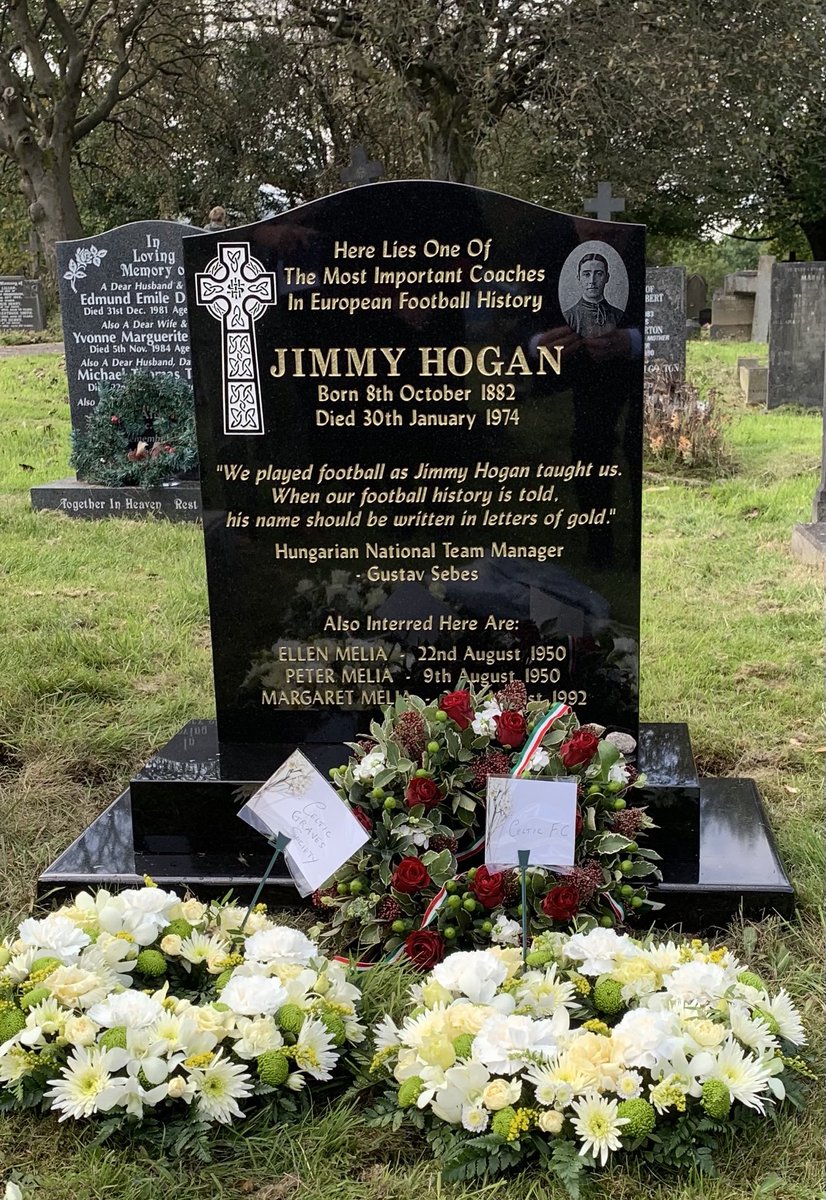 Brian Little on Twitter: "A visit to Burnley today .. where a new Headstone  was Unveiled for Former Aston Villa Manager, Burnley Player and Legendary  Hungarian Coach..Jimmy Hogan.. https://t.co/gqeB7oSS4k" / Twitter