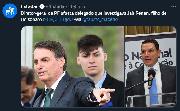 augustodeAB's tweet photo. Não interfere na PF não, imagina! https://t.co/j3HfKD4f2Z