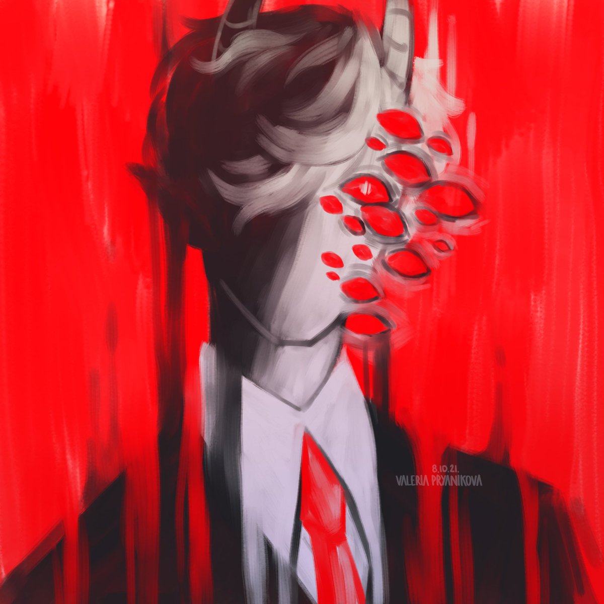 valeria_pryanik's tweet photo. // eyes eyestrain bright colours 
day 8: distorted visions 

i love drawing ranboo with a lot of eyes :D  
#ranboofanart @ranbooart https://t.co/sQYne0BoWA