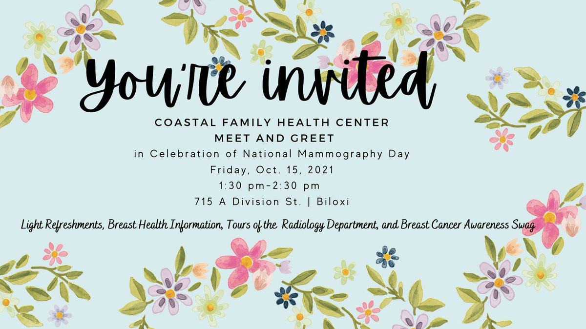 You are invited.