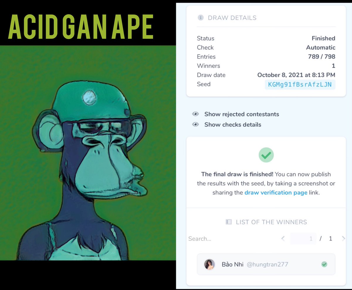 trenchesjeff's tweet photo. 🎉 CONGRATULATIONS FRENZ!🎉 

1️⃣ @bigheadplayers nft winner is @CryptoNova11 🏆 

2️⃣ @AcidGanApes nft winner is @hungtran277 🏆 

🎉 Please dm to projects to claim your rewards! 🎉 https://t.co/S51hyubuCD