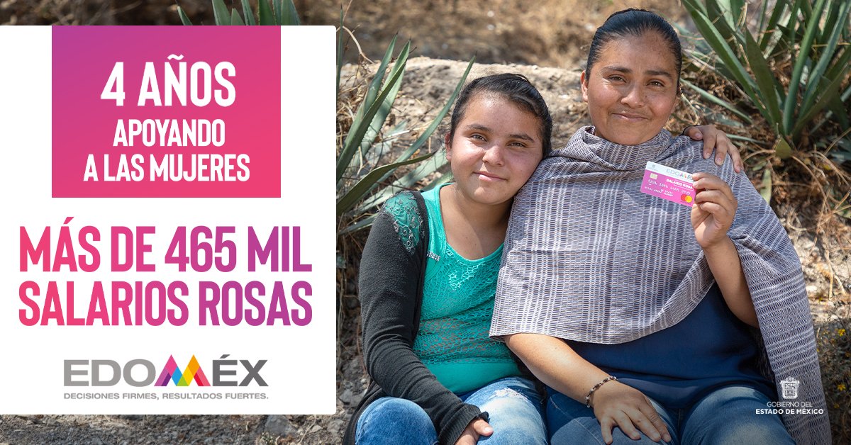 Un #GobiernoDeLasMujeres apoya a las mujeres, a través del #SalarioRosa, para que cumplan todas sus metas.