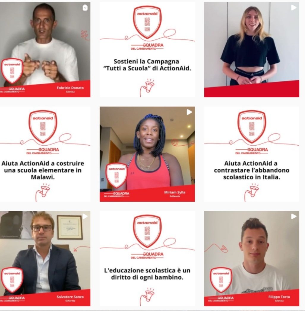 Sempre più campioni aderiscono alla #SquadraDelCambiamento di <a href="/ActionAidItalia/">ActionAid Italia</a> #StayTuned. Insieme per i diritti di tutti . Seguiteci sulle pagine FB e IG insieme vinceremo tutte le partite #sport <a href="/FabrizioDonato/">fabrizio donato</a> <a href="/mauroberruto/">Mauro Berruto</a> <a href="/FilippoTortu/">Filippo Tortu</a> <a href="/MarcoDePonte/">Marco De Ponte</a>
