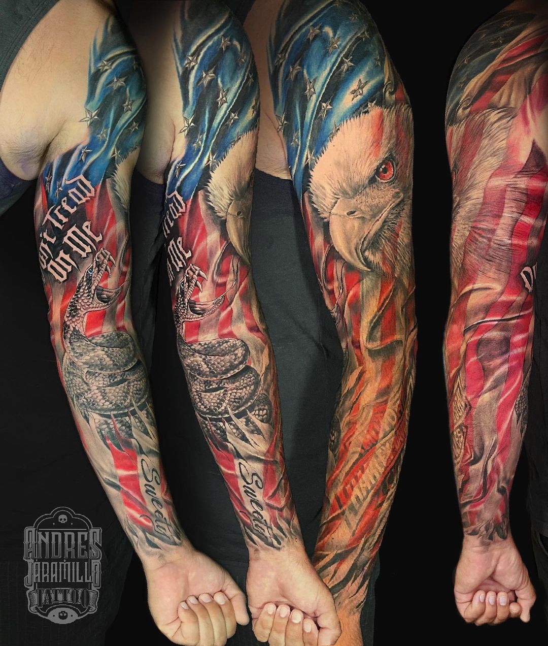 101 Best American Flag Sleeve Tattoo Ideas That Will Blow Your Mind   Outsons